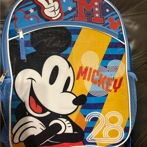 Disney Mickey Mouse Kids Backpack in Blue, Yellow, Black, White, Red